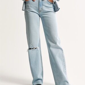 Abercrombie & Fitch High Rise Light Blue Jeans